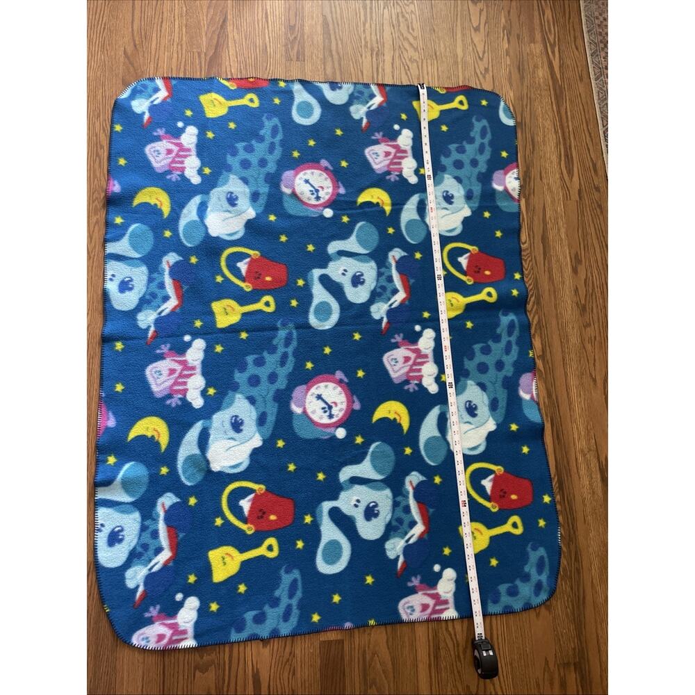 Vintage Blue's Clues Fleece Throw Blanket 58” x 45" Sleepy Time 2001 Viacom - Picture 3 of 5